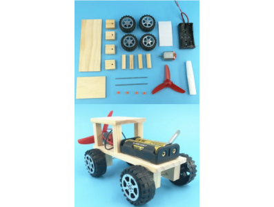 Kit Ve&iacute;culo Cross-Country em Madeira DIY (sem bateria) - Imagem 1