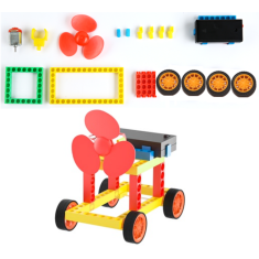 Kit Fa&ccedil;a Voc&ecirc; Mesmo Carro Gerador E&oacute;lico Colorido sem Bateria