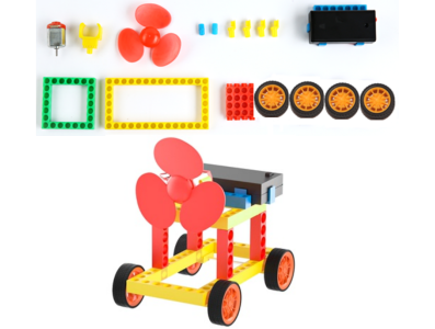 Kit Fa&ccedil;a Voc&ecirc; Mesmo Carro Gerador E&oacute;lico Colorido sem Bateria - Imagem 1