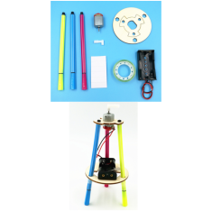 Kit educacional de rob&oacute;tica Fa&ccedil;a voc&ecirc; mesmo Rob&ocirc; grafiteiro (sem bateria)