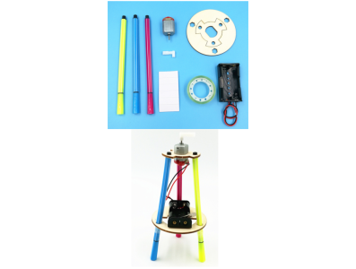 Kit educacional de rob&oacute;tica Fa&ccedil;a voc&ecirc; mesmo Rob&ocirc; grafiteiro (sem bateria) - Imagem 1