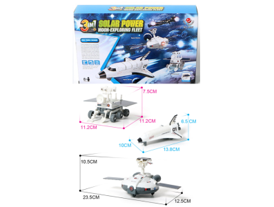 Kit de Rob&oacute;tica 3 em 1 DIY Montado Frota de Explora&ccedil;&atilde;o Espacial Tema Energia - Imagem 1