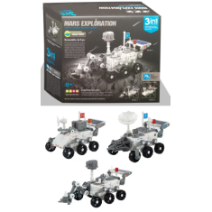 Kit de Rob&oacute;tica Solar 3 em 1 DIY Carro Mont&aacute;vel da Frota de Explora&ccedil;&atilde;o Espacial