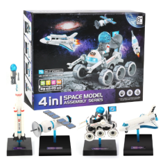 Kit de Rob&oacute;tica 4 em 1, Modelo Espacial Solar Est&aacute;tico DIY