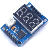 Placa controladora de medi&ccedil;&atilde;o ultrass&ocirc;nica com display digital para HC-SR04