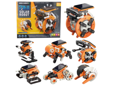 Kit Rob&ocirc; Solar Educacional 7 em 1 para Montagem - Imagem 1