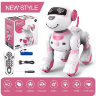 Kit de Rob&oacute;tica Mini Rob&ocirc; RC Rosa inteligente e program&aacute;vel com sensores, m&uacute;sica, dan&ccedil;a e detec&ccedil;&atilde;o por gestos