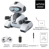 Rob&ocirc; inteligente com controle remoto, branco