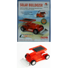 Kit rob&oacute;tico DIY Bulldozer movido a energia solar