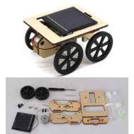 Kit Rob&oacute;tico de Montagem Carro Solar de Madeira Modelo 2