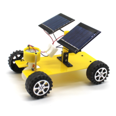 Placa dupla de baterias DIY amarela para carro solar