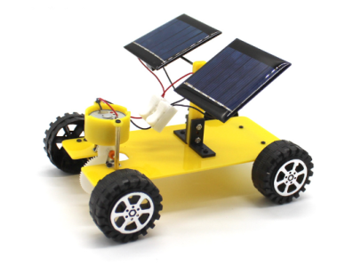 Placa dupla de baterias DIY amarela para carro solar - Imagem 1