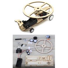 Kit de Rob&oacute;tica DIY C&oacute;ptero Educacional Criativo em Madeira