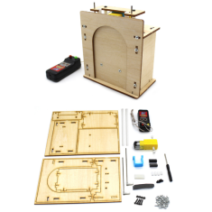 Kit de Rob&oacute;tica Educacional DIY Porta Elevat&oacute;ria de Madeira Criativa