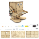 Kit DIY rob&ocirc; educativo de madeira criativo come-moedas - Thumb - 1