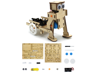 Kit de Rob&oacute;tica DIY Carro de Puxar Artesanal sem Bateria - Imagem 1