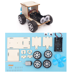 Kit Fa&ccedil;a Voc&ecirc; Mesmo de Rob&oacute;tica em Madeira STEM Ci&ecirc;ncia e Engenharia