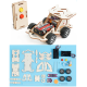 Kit de Rob&oacute;tica DIY em madeira STEM para ci&ecirc;ncia e engenharia sem bateria - Thumb - 1