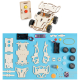 Kit DIY de madeira STEM, ci&ecirc;ncia e engenharia, sem bateria - Thumb - 1