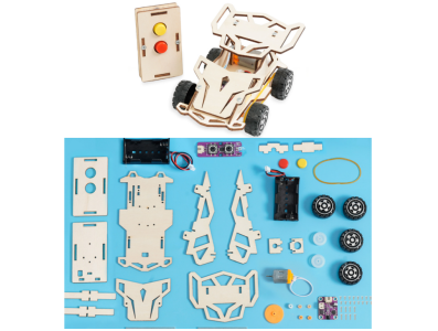 Kit DIY de madeira STEM, ci&ecirc;ncia e engenharia, sem bateria - Imagem 1