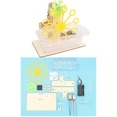 Kit de Rob&oacute;tica DIY em madeira STEM, brinquedos de ci&ecirc;ncia e engenharia