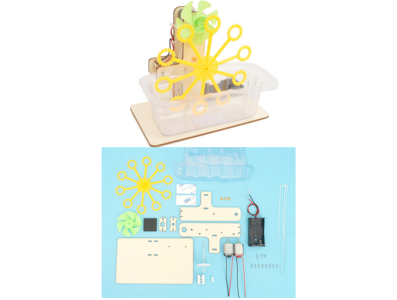Kit de Rob&oacute;tica DIY em madeira STEM, brinquedos de ci&ecirc;ncia e engenharia - Imagem 1