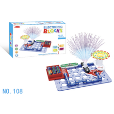 Kit de Rob&oacute;tica Blocos Eletr&ocirc;nicos 108 Pe&ccedil;as Vers&atilde;o B&aacute;sica 17 M&oacute;dulos Puzzle DIY Ci&ecirc;ncia Educacional