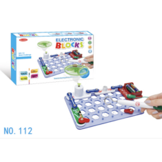 Kit de Rob&oacute;tica Blocos Eletr&ocirc;nicos 112 Vers&atilde;o B&aacute;sica 15 Slices Puzzle DIY Experimentos de F&iacute;sica e Circuitos Educacional
