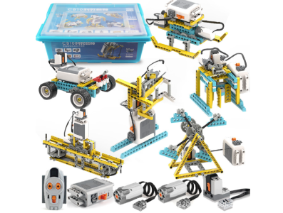 Kit de Rob&oacute;tica CB10 702 pe&ccedil;as, blocos de constru&ccedil;&atilde;o para ci&ecirc;ncia, educa&ccedil;&atilde;o e programa&ccedil;&atilde;o, compat&iacute;vel com LEGO - Imagem 1