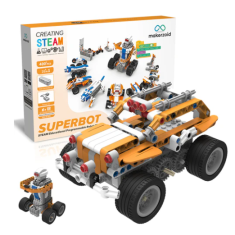 Makerzoid SUPERBOT Kit Rob&oacute;tico Program&aacute;vel 26 em 1 STEM compat&iacute;vel com app