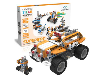 Makerzoid SUPERBOT Kit Rob&oacute;tico Program&aacute;vel 26 em 1 STEM compat&iacute;vel com app - Imagem 1
