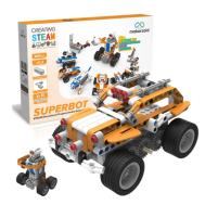 Makerzoid SUPERBOT Kit Rob&oacute;tico Program&aacute;vel 26 em 1 STEM compat&iacute;vel com app