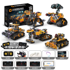 K96175 Kit de Rob&oacute;tica com Blocos, Program&aacute;vel via APP e Controle Remoto, STEM