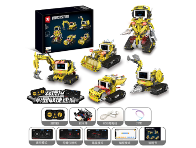 K96195 Kit de Rob&oacute;tica com Blocos, Program&aacute;vel via App e Controle Remoto, STEM - Imagem 1