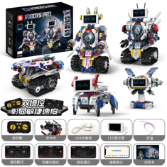 K96164 Kit de Rob&oacute;tica com Blocos Mont&aacute;veis, Program&aacute;vel via App e Controle Remoto