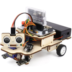 Kit de Rob&oacute;tica Hello STEM HS-A01 Carro Inteligente Multifuncional DIY com Cart&atilde;o de Programa U+