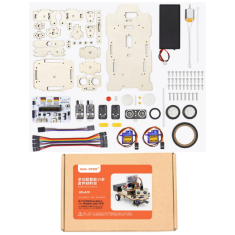 Kit de Rob&oacute;tica Hello STEM HS-A01 Carro Inteligente Multifuncional DIY sem Cart&atilde;o de Programa&ccedil;&atilde;o U+