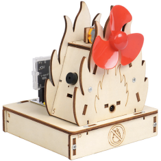 Kit DIY Hello STEM HS-A05 Alarme de Inc&ecirc;ndio Cart&atilde;o de Programa&ccedil;&atilde;o U+