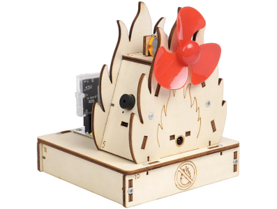 Kit DIY Hello STEM HS-A05 Alarme de Inc&ecirc;ndio Cart&atilde;o de Programa&ccedil;&atilde;o U+ - Imagem 1
