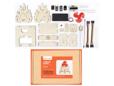 Kit DIY Hello STEM HS-A05 Alarme de Inc&ecirc;ndio sem Cart&atilde;o de Programa&ccedil;&atilde;o U+ - Imagem 1
