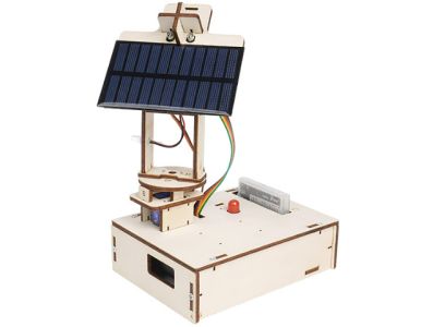 Hello STEM HS-A07 Kit Rob&oacute;tico DIY Sistema Inteligente Seguidor de Luz com Cart&atilde;o de Programa&ccedil;&atilde;o U+ - Imagem 1