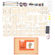 Kit de Rob&oacute;tica Hello STEM HS-A11 Welcome Robot DIY sem Cart&atilde;o de Programa&ccedil;&atilde;o U+ - Thumb - 1