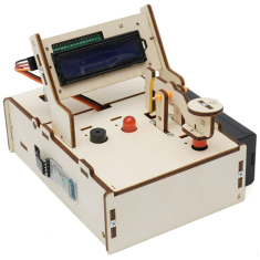 Kit de Rob&oacute;tica HS-A12 Hello STEM Tel&eacute;grafo de C&oacute;digo Morse DIY com Cart&atilde;o de Programa&ccedil;&atilde;o U+