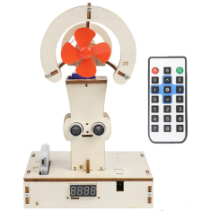 Kit de Rob&oacute;tica Hello STEM HS-B01, Ventilador Inteligente DIY com Cart&atilde;o de Programa&ccedil;&atilde;o U+
