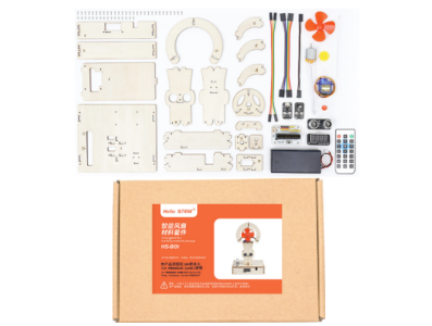 Hello STEM HS-B01 Kit de Rob&oacute;tica Fa&ccedil;a Voc&ecirc; Mesmo Ventilador Inteligente sem Cart&atilde;o de Programa&ccedil;&atilde;o U+ - Imagem 1
