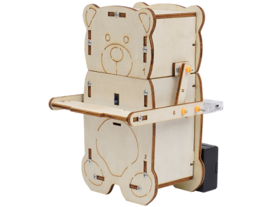 Hello STEM HS-B05 Kit DIY de Rob&oacute;tica Urso Glut&atilde;o com Cart&atilde;o de Programa&ccedil;&atilde;o U+ - Imagem 1