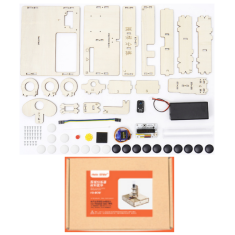 Kit de Rob&oacute;tica Hello STEM HS-B08 DIY Sorter Preto e Branco sem Cart&atilde;o de Programa&ccedil;&atilde;o U+