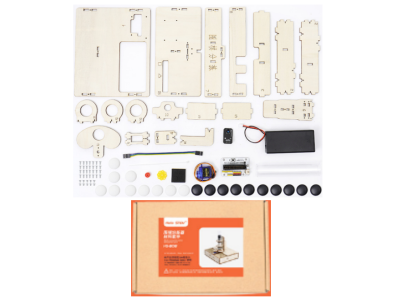 Kit de Rob&oacute;tica Hello STEM HS-B08 DIY Sorter Preto e Branco sem Cart&atilde;o de Programa&ccedil;&atilde;o U+ - Imagem 1