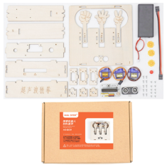 Hello STEM HS-B09 Kit rob&oacute;tico DIY "Fist Guessing" sem cart&atilde;o de programa&ccedil;&atilde;o U+