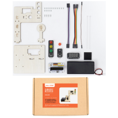 Kit Criativo Sem&aacute;foro HS-C01 Hello STEM DIY Rob&oacute;tica, sem cart&atilde;o de programa&ccedil;&atilde;o U+